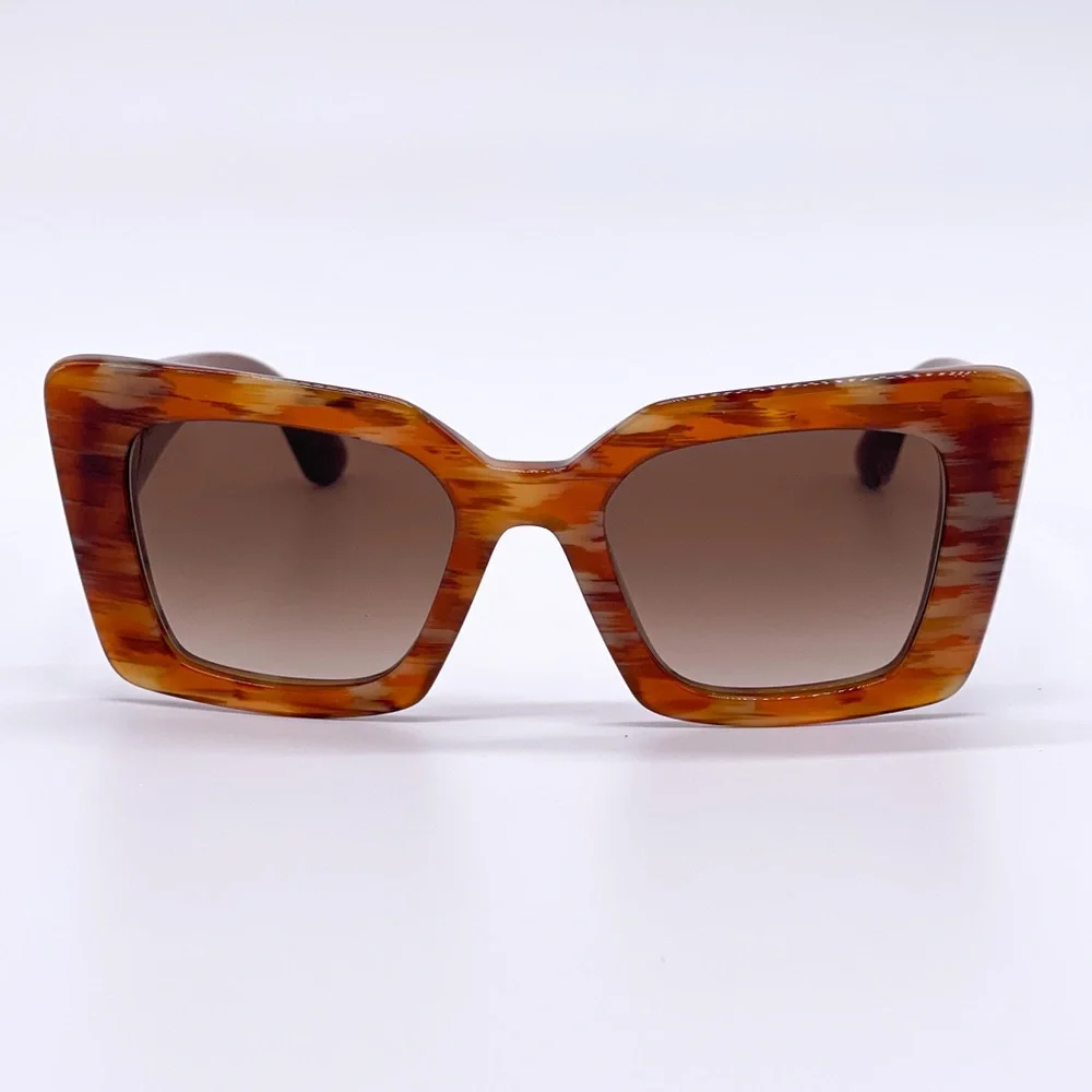 NEW BURBERRY DAISY BE4344 3940/13 BROWN CAT EYE SUNGLASSES B 4344